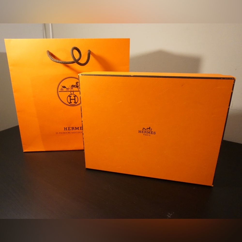 Hermès Orange Gift Box and Bag